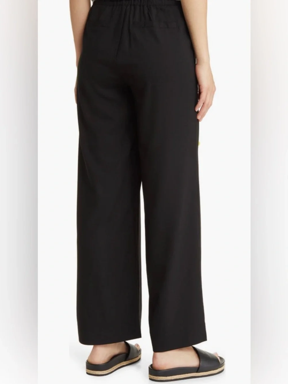 Wit & Wisdom Black Wide-Leg Pull-On Pants - Picture 3 of 9